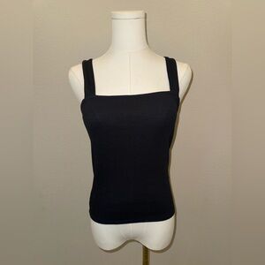 Express Black Ribbed Tank Top